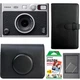 Набор камера моментальной печати Fujifilm Instax Mini Evo Hybrid Black + чехол + фотопленка 20 шт + фотоальбом 108 + фоторамка - изображение 1