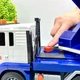 Спецтехніка Автокран інерція звуки підсвічування гумові шини рухомі елементи Синій (666-51T) - зображення 8