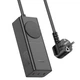 Мережевий подовжувач Hoco NS4 (1 USB, 2 Type-C, 1 розетка, до 4000 Вт, швидка зарядка, довжина кабелю 1.5 метра) - Чорний - зображення 3