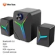 Акустическая система Meetion SP2111 (беспроводная, проводная, сабвуфер, Bluetooth 5.0, AUX, 15 Вт, RGB подсветка) - Черный - изображение 1