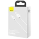 Кабель Baseus Superior Series Fast Charging Data Cable USB to iP 2.4A 1.5m White (CALYS-B02) - изображение 2