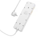 Мережевий подовжувач HOCO AC13A Talento 5-position socket(1C3A) (1,5 m) White (6942007607148) - изображение 4
