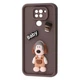 Чохол мультяшний з фігурками VVave Pretty Things Case для Xiaomi Redmi Note 9S/Note 9 Pro brown/fluffy white - зображення 1