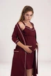 Халат і нічна сорочка для вагітних і годуючих Nature Cotton К365-141-1 Бордовий 56/58 - зображення 2