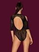 Боди-сетка с открытой спиной Obsessive S/M/L Черный (30329) - изображение 2