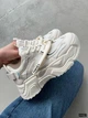 Женские кроссовки на толстой подошве Swin Shoes 36р(22.5см) бежевые эко-кожа сеточка (12276-36) - изображение 7