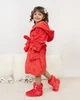 Халат дитячій махровий Червоний Maybel 122-128 Strawberry (2758_3) - зображення 2