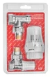 Комплект для підключення радіатора Koer SET-23 - 1/2'' (кутовий з термоголовкою) клікове кріплення (KR5284 - зображення 1