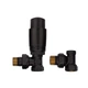 Комплект для підключення радіатора Koer SET-24.Black - 1/2'' кутовий з термоголовкою (KR5283) - зображення 3