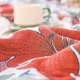 Муслиновый плед покрывало Cappone Яркие лилии хлопок 4 слоя 200×230 см, - изображение 3