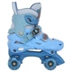 Роликові ковзани квади розсувні ретро ролики Fei Bao 318-2 розмір 35-38 Light Blue - зображення 4