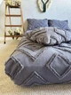Покривало ZEINTEX SCANDI графітове 240х260 см - зображення 6