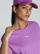 Футболка хлопковая оверсайз длинная женская Puma Essentials Foundation 68497189 L Wild Berry (4067983641107) - изображение 5