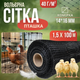 Сетка пластиковая птичка 1,5х100м черная 14х16см 40г/м² вольерная декоративная для ограждения забора от птиц - изображение 1