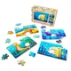 Детский деревянный пазл Морские жители 4 в 1 PuzzleOK Puz-57896, 80 элементов - изображение 1