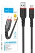 Інтерфейсний кабель Hoco X59 3A USB - TypeC 2m Black (40007) - зображення 1