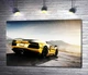 Картина Черные элементы желтого автомобиля Lamborghini Aventador 60x40 см Модуль №1 (003330) - изображение 1