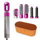 Дорожный фен-стайлер для разных типов волос в дорожном чехле 5в1 Airwrap Styler Complete Fuchsia - изображение 3