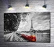 Картина Маленький красный корабль на берегу реки Сены 60x40 см Модуль №1 (003100) - изображение 1