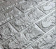 Самоклеющаяся 3D панель под кирпич Серебро 700x770x2мм 3Д - изображение 6
