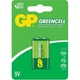 Батарейка сольова GP GreenCell 6F22 (крона), блістер 1шт (GP1604GLF-2UE1) - зображення 1