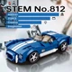 Дитячий конструктор автомобіль ретро Cobra S на 312 деталей Technic у масштабі 1:24 Колекційна - зображення 3