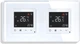 Двухзонный WiFi регулятор теплого пола 1DAL Белый, Закаленное стекло (G157D-TRX2.WF.WT) - изображение 1