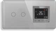 Стеклянный WiFi регулятор теплого пола с сенсорным выключателем 1DAL Серый, 2 сенсора (G157D-SW2G-TR.WF.GR) - изображение 1