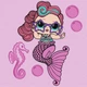 Картина по номерам с красками металлик L O L Surprise Mermaids Waves 40х40 см Ідейка (KHO6266) (259700) - изображение 1