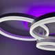 Люстра светодиодная потолочная LUMINARIA GENNY ROUND RGB 80W 4R 605x420 WHITE 220V IP20 (6951712300183) - изображение 8