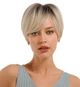 Парик короткий, натуральные синтетические волосы Blond - изображение 5