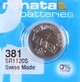 Батарейка часовая Renata 381, V381, SR1120SW, SR55 - изображение 2