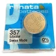 Батарейка часовая Renata 357, V357, SR44W, SR1154W, SR44, 228 - изображение 2