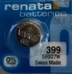 Батарейка годинникова Renata 399, V399, SR927W, SR57, 613 - зображення 2