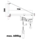 Поворотная стрела для электрической тросовой тяги Holzmann SA 600750 - изображение 4