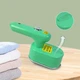 Портативный ручной отпариватель для одежды Steam Brush, вертикальный паровой мини утюг Зеленый IXD-968-Green - изображение 4