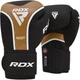 Боксерські рукавички RDX Aura Plus T-17 Black Golden 10 унцій (BGR-T17BGL-10OZ+) - зображення 1