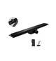 Трап для душа Koer FD08-70x700-Glass Black KR5141 со стеклянной панелью чёрный - изображение 1