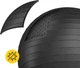 Мяч для фитнеса (фитбол) 4FIZJO 75 см Anti-Burst Black (P-5907739316370) - изображение 5