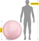 Мяч для фитнеса (фитбол) 4FIZJO 85 см Anti-Burst Pink (P-5907739317421) - изображение 8