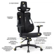 Геймерське крісло Cyberlux V8 Fabric Black (арт. GM-V8 FB) - зображення 3