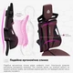 Геймерське крісло Cyberlux V8 Fabric Red (арт. GM-V8 FR) - изображение 6