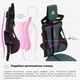 Геймерське крісло Cyberlux V8 Fabric Green (арт. GM-V8 FZ) - изображение 10