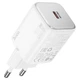 Мережевий зарядний пристрій HOCO N40 Mighty PD20W з одним портом Type-C, White - зображення 1