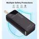 Універсальна мобільна батарея choetech pd22.5w Digital pb 30000mAh (b730) - зображення 5