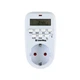 Електронна таймер-розетка ColorWay 16 А 3680 Вт з екраном тижневий 7D White (CW-STE01-7D) - зображення 1