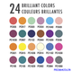 М'які кольорові олівці Prismacolor Highlighting and Shading 24 кольори - зображення 4