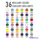 М'які кольорові олівці Prismacolor Premier 36 кольорів - зображення 4