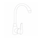 Смеситель для кухни Brinex 35B 007 - изображение 2
