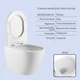 Готове рішення Qtap для ванної кімнати: підвісний унітаз Robin Ultra Quiet 520x365x365 + комплект інсталяції Nest 4 в 1 (квадратна клавіша Satin) - изображение 3